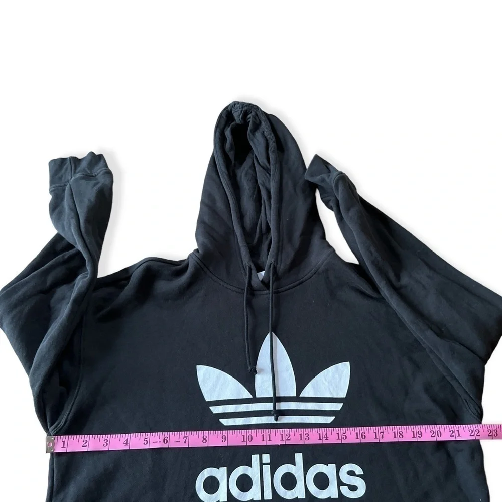 Adidas Originals Trefoil Black Hoodie Sweatshirt, Men’s Size Medium